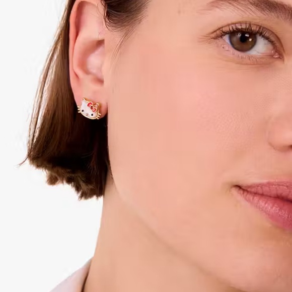 $79 Hello Kitty X Kate Spade New York Studs - Picture 2 of 5